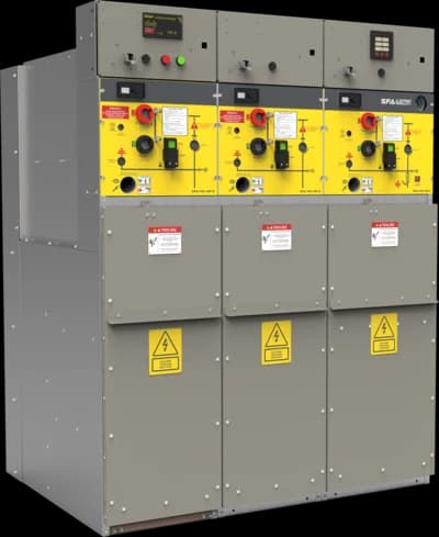 SF6 gas-insulated ring main unit (RMU) for medium voltage distribution