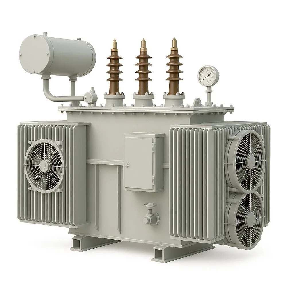 High voltage power transformer for transmission substations