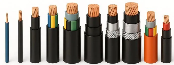 Low voltage PVC and XLPE power cables